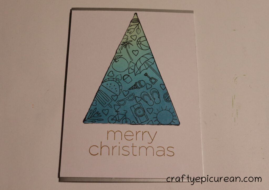 Summer Christmas Tree Christmas Card
