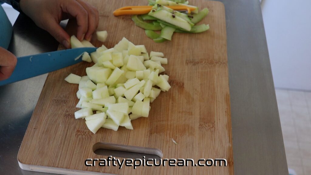 Peeled and Diced Apples